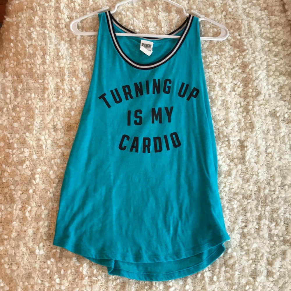 Blue tank top shirt